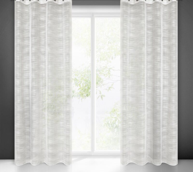 Firana gotowa Astera kremowa 140 x 250 cm – rozjaśnia wnętrze