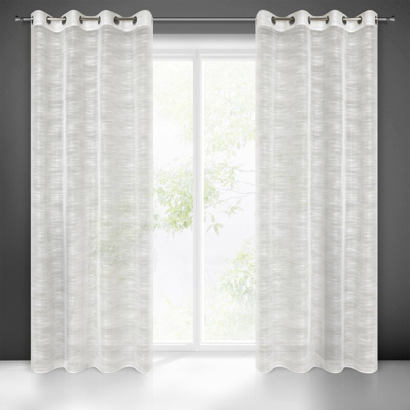 Firana gotowa Astera kremowa 140 x 250 cm – rozjaśnia wnętrze