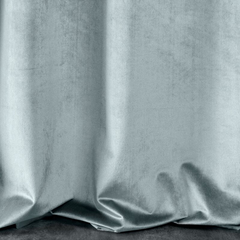 Zasłona gotowa Samanta szara 140 X 250 cm – miękka i welwetowa