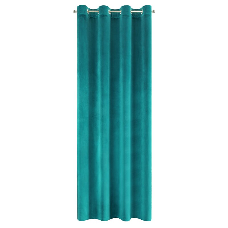 Zasłona gotowa Samanta turkusowa 140 x 250 cm – zaciemnia pomieszczenie