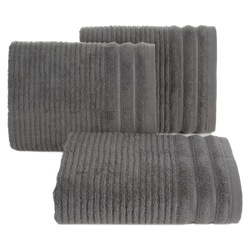 Ręcznik Zero Twist Sammy stalowy 30 x 50 cm – miękki i chłonny