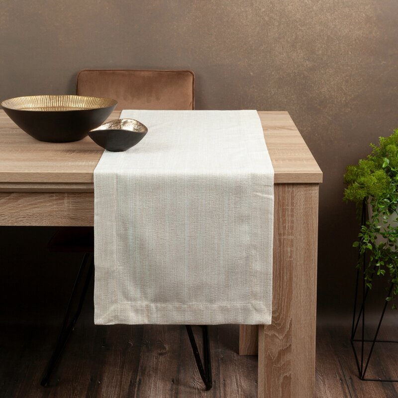 Obrus Zoja biały 40 x 140 cm – doda blasku wnętrzu