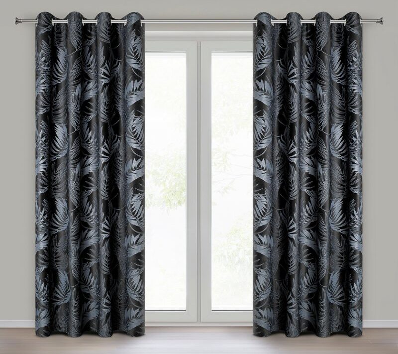 Zasłona gotowa Vera czarna 140 x 250 cm – zaciemniająca welwetowa
