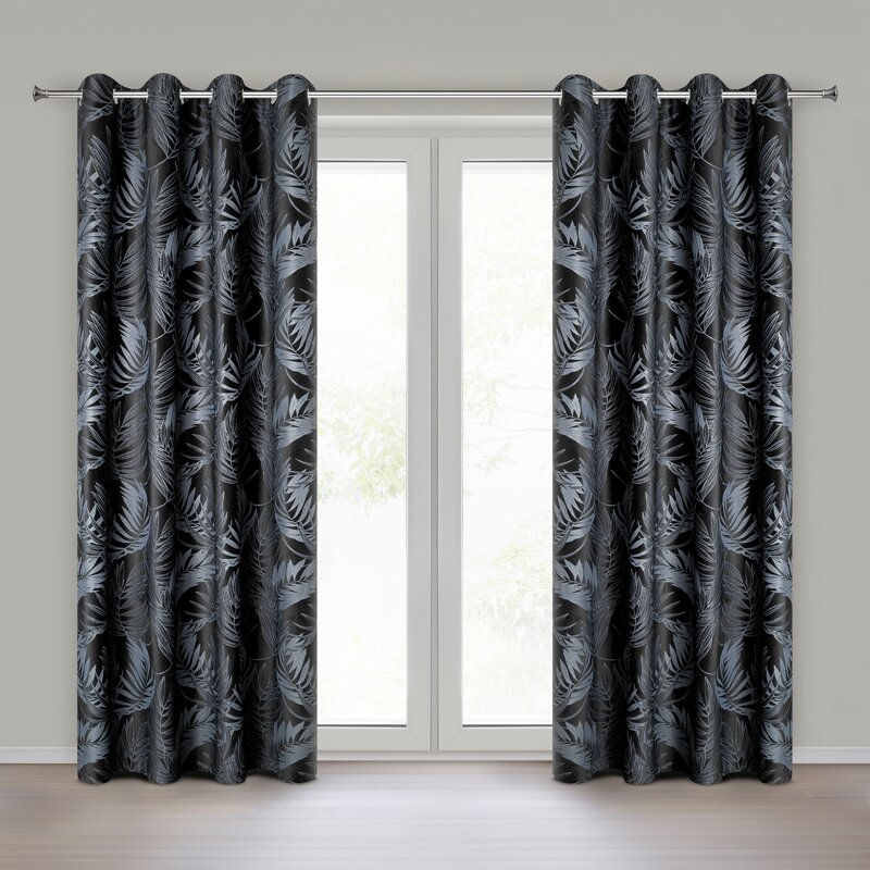 Zasłona gotowa Vera czarna 140 x 250 cm – zaciemniająca welwetowa