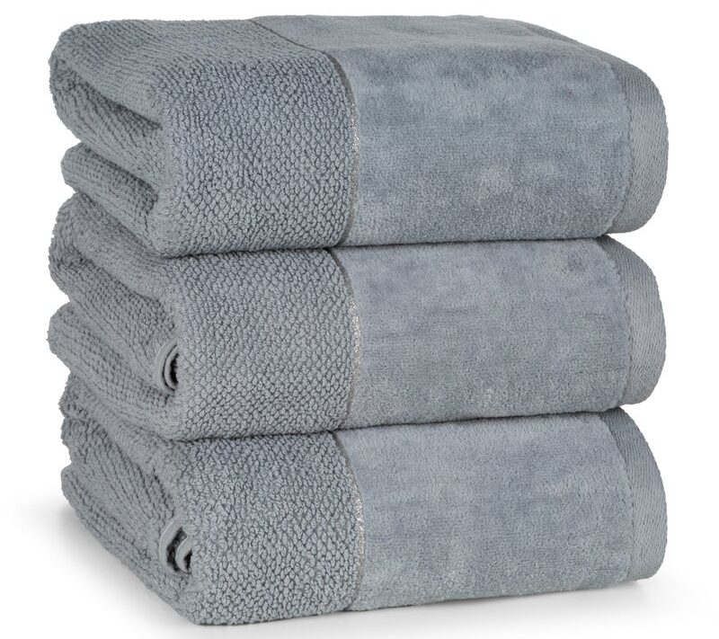 Ręcznik Lurex Aria srebrny 30 x 50 cm – miękki i chłonny
