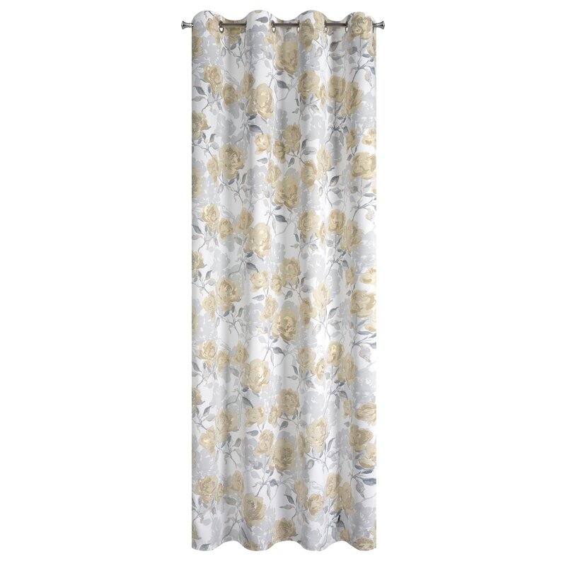 Zasłona gotowa Inari srebrna 140x250 cm – zaciemniająca i stylowa