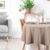 Obrus Kate beżowy O 150 cm – ochrona przed plamami