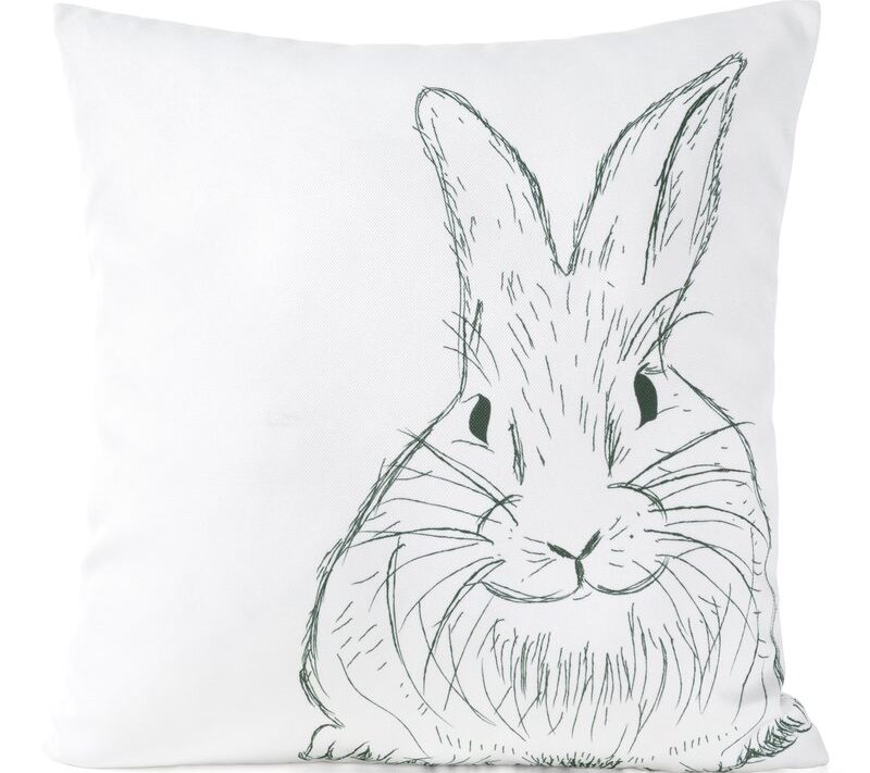 Poszewka Wielkanocna biała 45 x 45 cm – wprowadza wiosnę