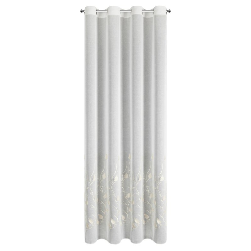 Firana gotowa Broklyn biały 140 x 250 cm – rozjaśnia wnętrze