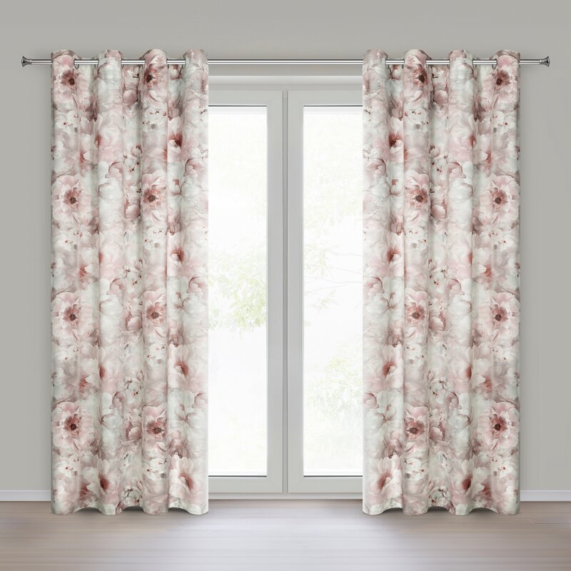 ZASŁONA GOTOWA FLORINA 140 X 250 CM JASNORÓŻOWY