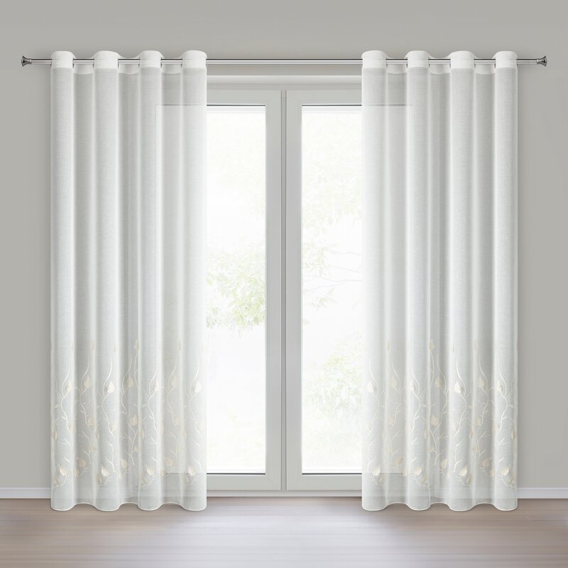Firana gotowa Broklyn biały 140 x 250 cm – rozjaśnia wnętrze