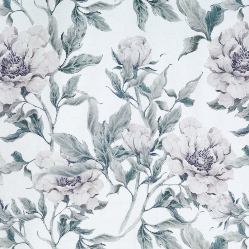 Zasłona gotowa welwet Beverly biała 140 x 250 cm – zaciemniająca i stylowa