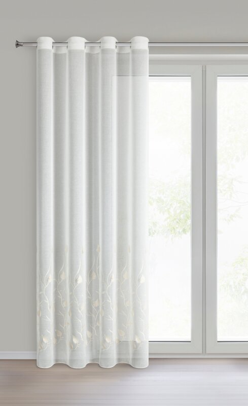 Firana gotowa Broklyn biały 140 x 250 cm – rozjaśnia wnętrze
