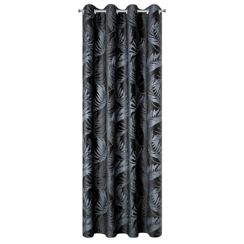 Zasłona gotowa Vera czarna 140 x 250 cm – zaciemniająca welwetowa