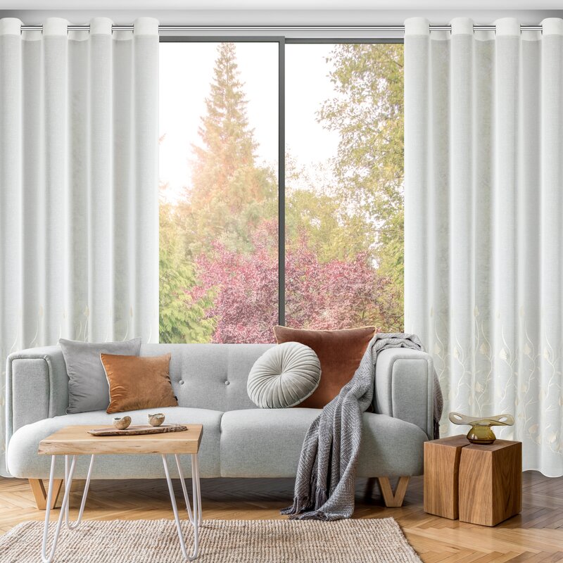 Firana gotowa Broklyn biały 140 x 250 cm – rozjaśnia wnętrze