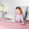 Prześcieradło frotte pudrowy róż 180x200 cm – miękkie i otulające