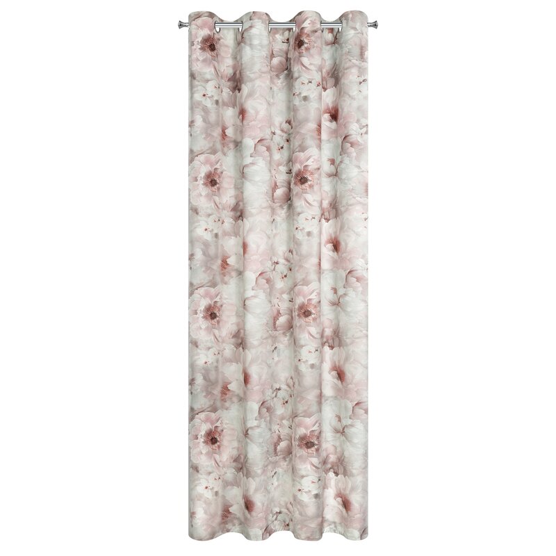 ZASŁONA GOTOWA FLORINA 140 X 250 CM JASNORÓŻOWY