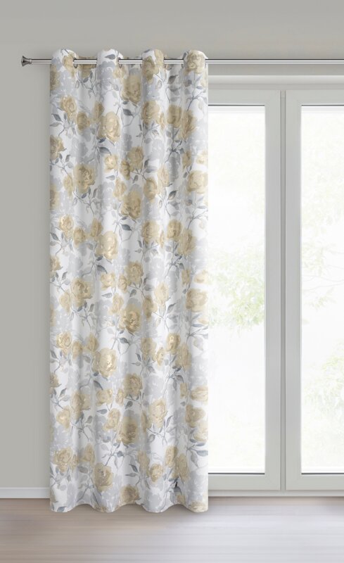 Zasłona gotowa Inari srebrna 140x250 cm – zaciemniająca i stylowa