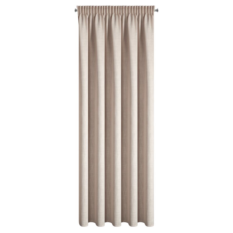 Zasłona gotowa beżowa 140 x 270 cm – zaciemniająca wnętrze