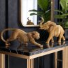 Figurka ceramiczna Zuri złota 34 X 8 X 12 CM – z egzotycznym akcentem