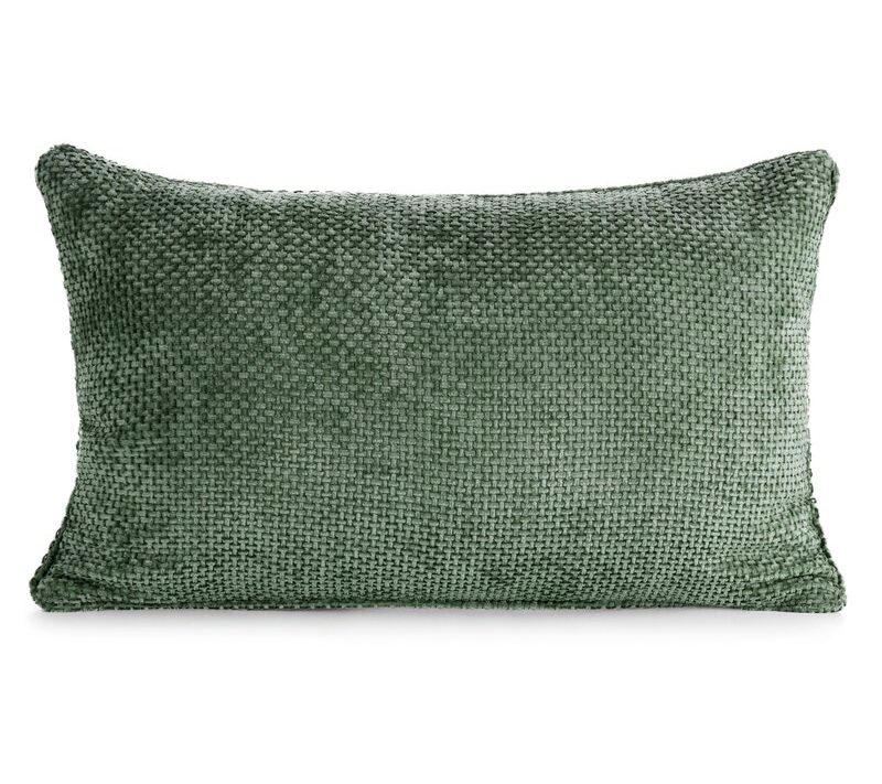 Poszewka szenilowa 6 ciemnozielona 30 X 50 CM – miękka i dekoracyjna
