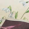 Obrus gobelinowy Przebiśniegi naturalny 40X100 – wiosenna ozdoba stołu