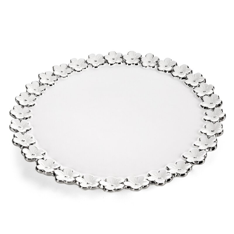 PATERA DEKORACYJNA ARIANA O 32 X 3 CM BIAŁY