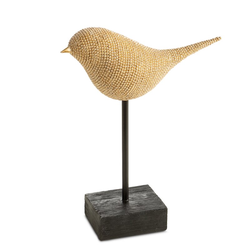Figurka ceramiczna Eldo złota 17 X 6 X 20 CM – do salonu i sypialni