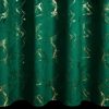 Zasłona gotowa RAJA ciemnozielona 140 X 250 cm – welwetowa, błyszcząca