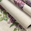 Obrus gobelinowy z motywem bzów Naturalny 40X100 – wiosenna dekoracja