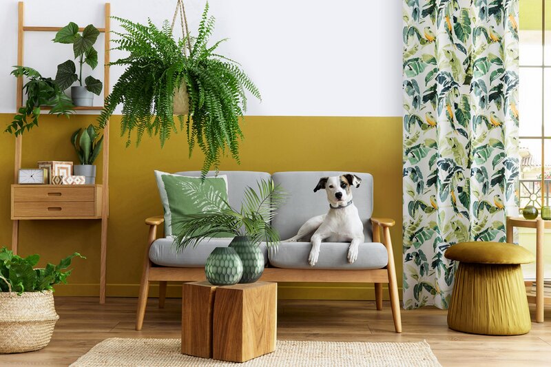Zasłona gotowa D91 Flore brązowa 140 X 250 cm – zapewniająca półmrok