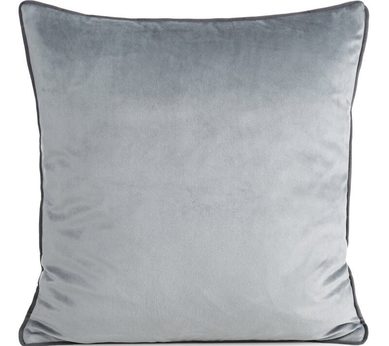 Poszewka welwetowa Gaja 2 srebrna 45 X 45 cm – miękka w dotyku