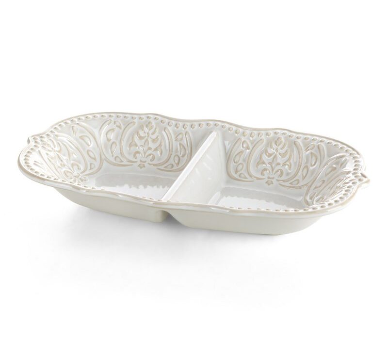 Patera ceramiczna Venus (02) kremowa 24 X 13 X 4 CM – na biżuterię i dekoracje