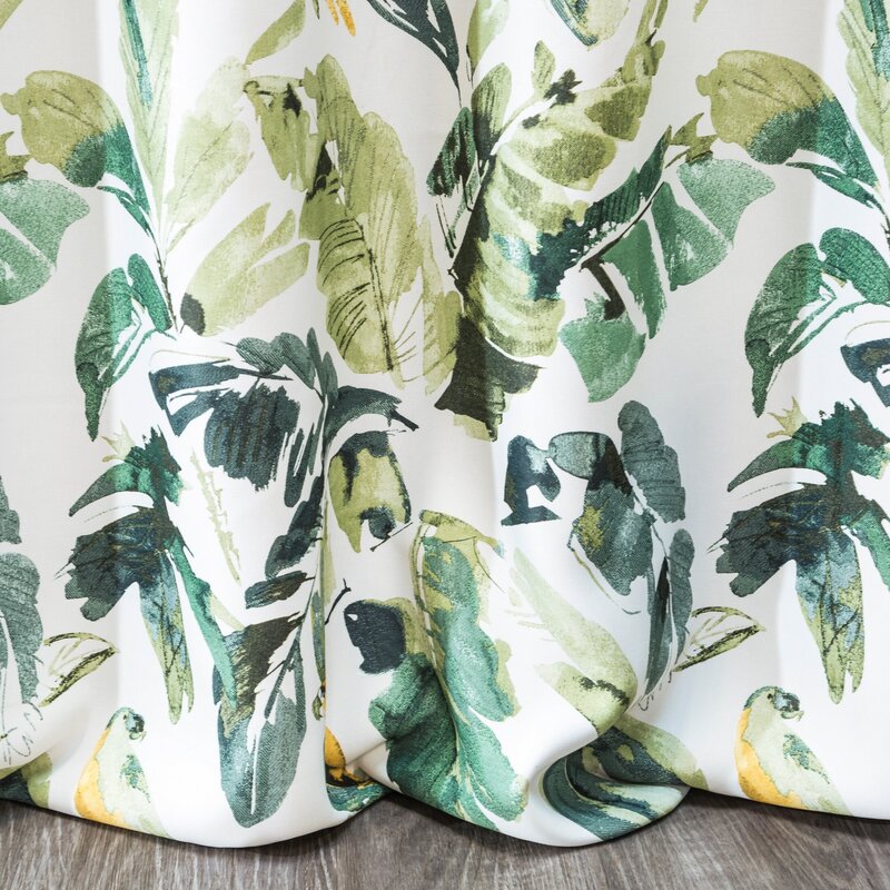 Zasłona gotowa D91 Flore brązowa 140 X 250 cm – zapewniająca półmrok