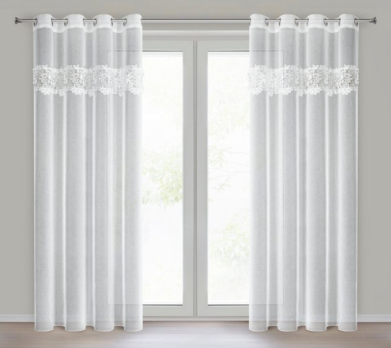 Firana gotowa Artemida biała 140 X 250 cm – tworzy przytulny klimat