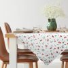 Obrus Cherry biały 40 X 140 CM – plamoodporny wzór wiśni