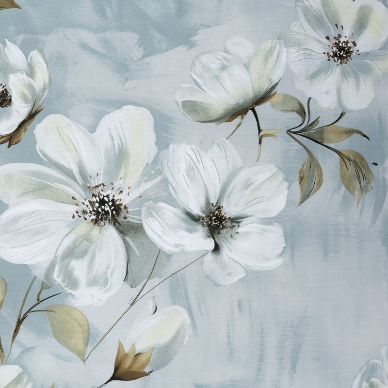 Pościel satynowa Spring 89 błękitna 140 X 200 cm – delikatna i przyjemna