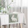 Bieżnik dekoracyjny Wiosna 7 zielony 40 X 140 CM – z uroczym króliczkiem
