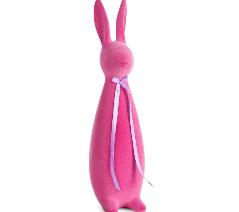 Figurka zajączek amarantowa 13X16X47 – idealna na Wielkanoc