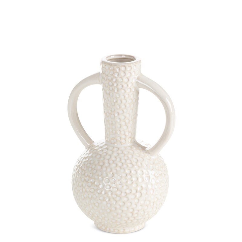 Wazon ceramiczny Alexa kremowy O 15 X 24 CM – na susze i kwiaty