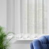 Firana gotowa Kiara biała 350 X 150 CM – z ozdobną obszywką