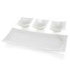 Patera dekoracyjna Elisa biała 40 X 16 X 5 CM – na owoce i słodycze