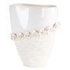 Wazon ceramiczny Eliana kremowy 27 X 13 X 32 cm – do stylowych kompozycji