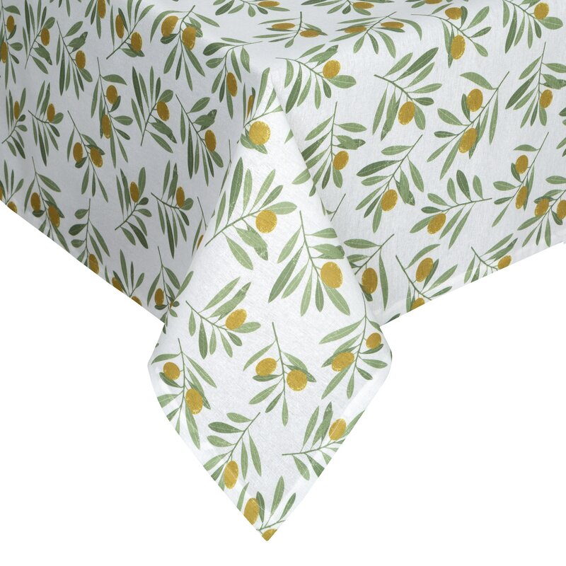 Obrus Erin biały 140 X 220 CM – z motywem oliwek