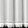 Firana gotowa Kiara biała 350 X 150 CM – z ozdobną obszywką