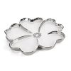 Patera dekoracyjna Nefre biała O 33 X 3 cm – na stół i owoce