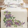 Obrus gobelinowy Bzy naturalny 45X140 – powiew świeżości