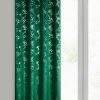 Zasłona gotowa RAJA ciemnozielona 140 X 250 cm – welwetowa, błyszcząca