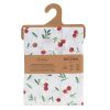 Obrus Cherry biały 140 X 220 cm – świeży motyw wiśni
