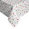 Obrus Cherry biały 140 X 220 cm – świeży motyw wiśni